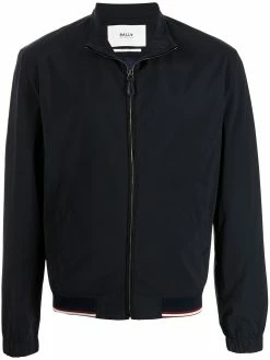 Bally veste bomber à bords rayés