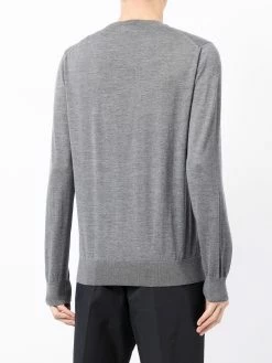 Bally pull en laine à logo brodé