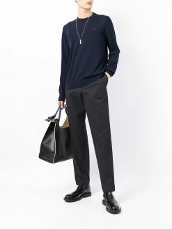 Bally pull en laine à col ras du cou