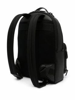 Bally sac à dos en cuir à rayures