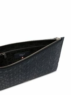 Bally pochette en cuir à logo embossé