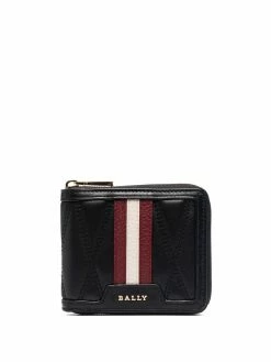 Bally portefeuille matelassé à détail rayé