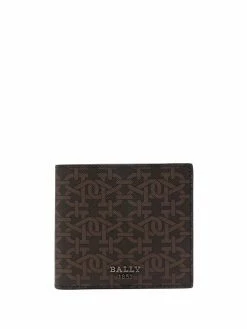 Bally portefeuille pliant à motif monogrammé