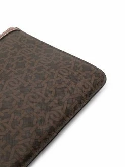 Bally pochette en cuir à motif monogrammé