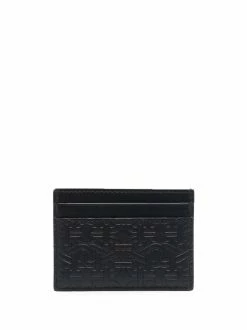 Bally porte-cartes à motif monogrammé embossé
