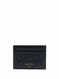 Bally porte-cartes à motif monogrammé embossé