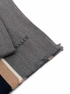 Bally écharpe rayée en laine