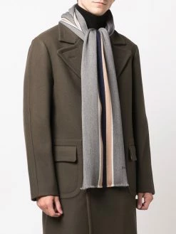 Bally écharpe rayée en laine