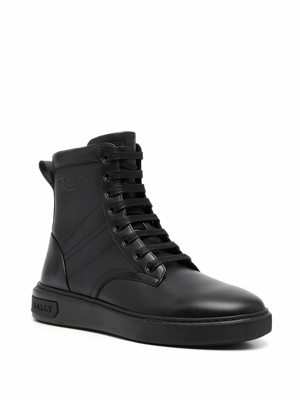 Bally Baskets montantes à logo embossé Prix Aimable homme 4 Bally baskets montantes à logo embossé