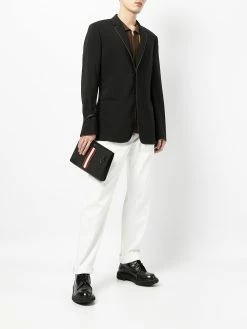 Bally pochette à détails rayés