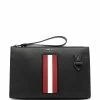 Bally pochette à détails rayés