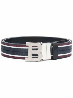 Bally ceinture rayée à boucle B