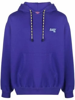 Bally hoodie en coton biologique à logo imprimé