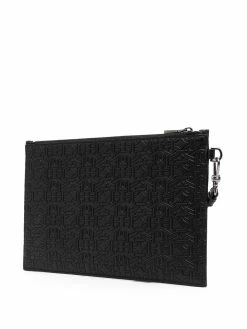 Bally pochette à design embossé