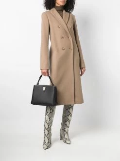 Bally sac à main en cuir à logo gravé