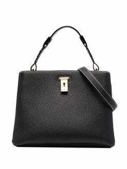 Bally sac à main en cuir à logo gravé