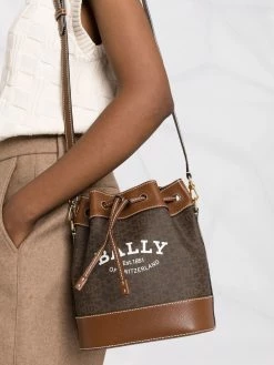 Bally sac seau à logo imprimé