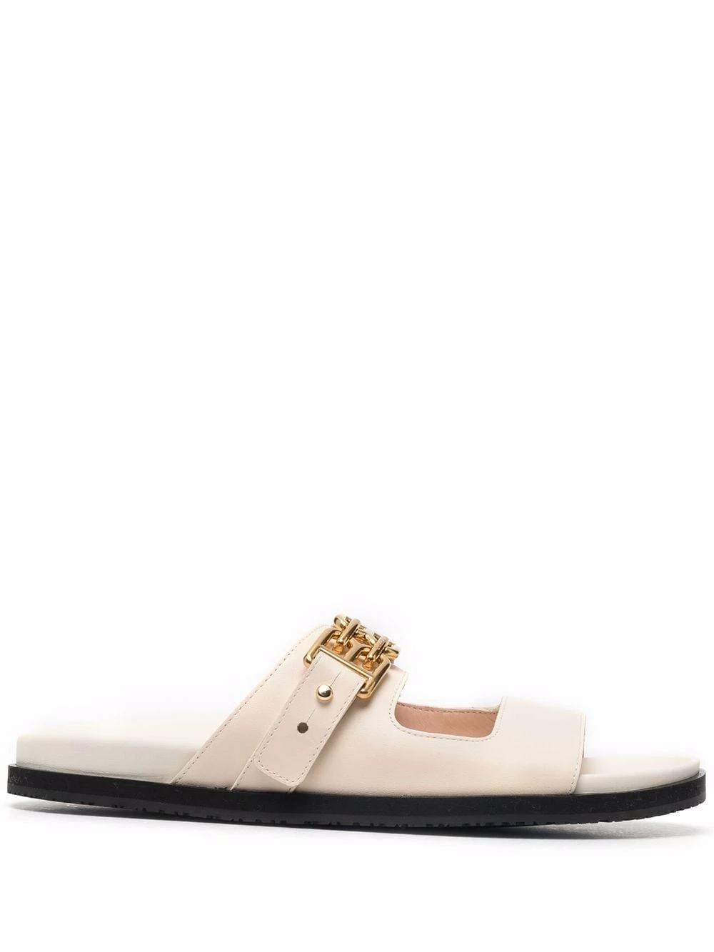 Bally Produit de première qualité Claquettes en cuir à plaque logo tongs & claquettes femme 3 Bally claquettes en cuir à plaque logo